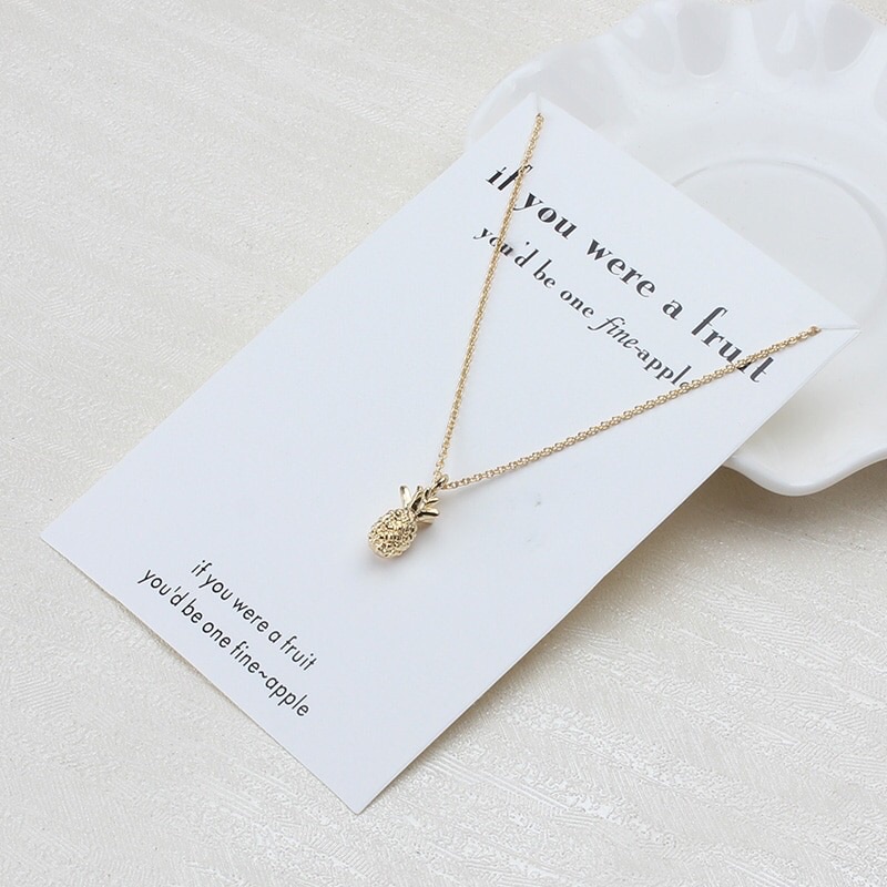 Gold Pineapple Necklace